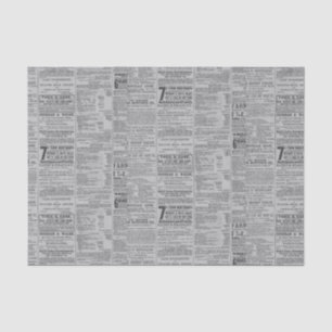 Vintage Newspaper Tissue Paper