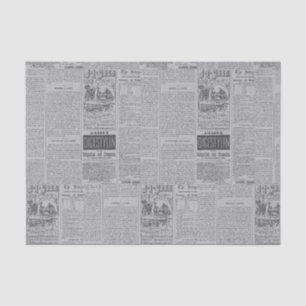 Vintage Newspaper Tissue Paper