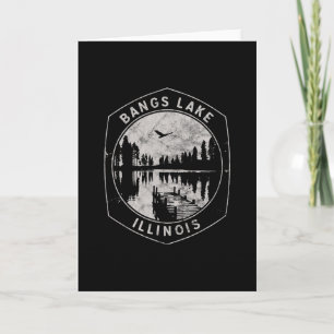 Vintage Ngs Lake Illinois Ar Retro City  Card
