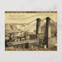 Vintage Niagara Falls Suspension Bridge & Train