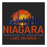 Vintage Niagara Lake Ontario Travel Art