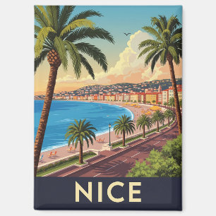 Vintage Nice France Travel Magnet