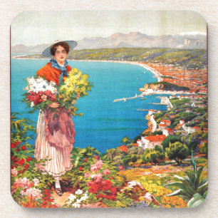 Vintage Nice Reine Cote D'Azur Coaster