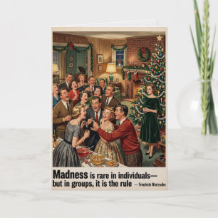 Vintage Nietzsche Christmas Sarcastic Card
