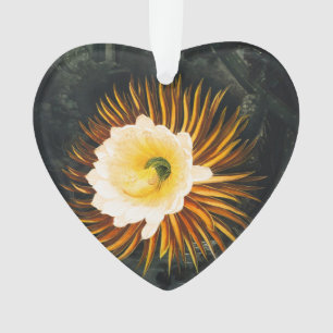 Vintage Night-Blowing Cereus Gothic Art Ornament