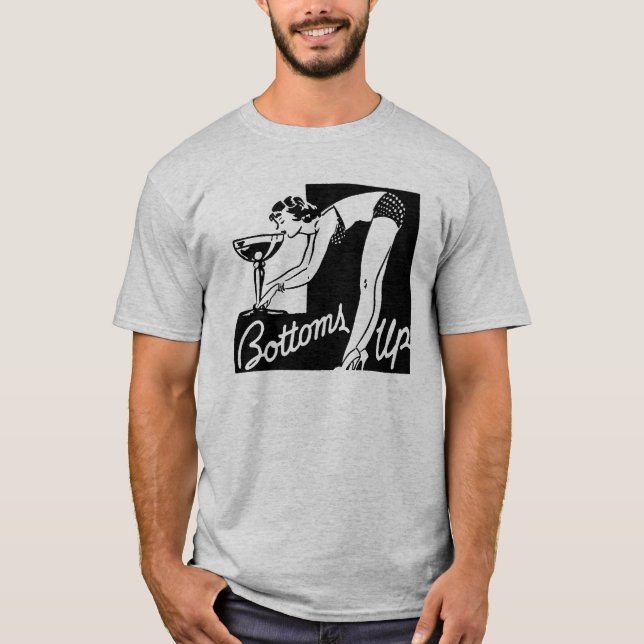 Vintage Nightclub Bar Girl  T-Shirt (Front)
