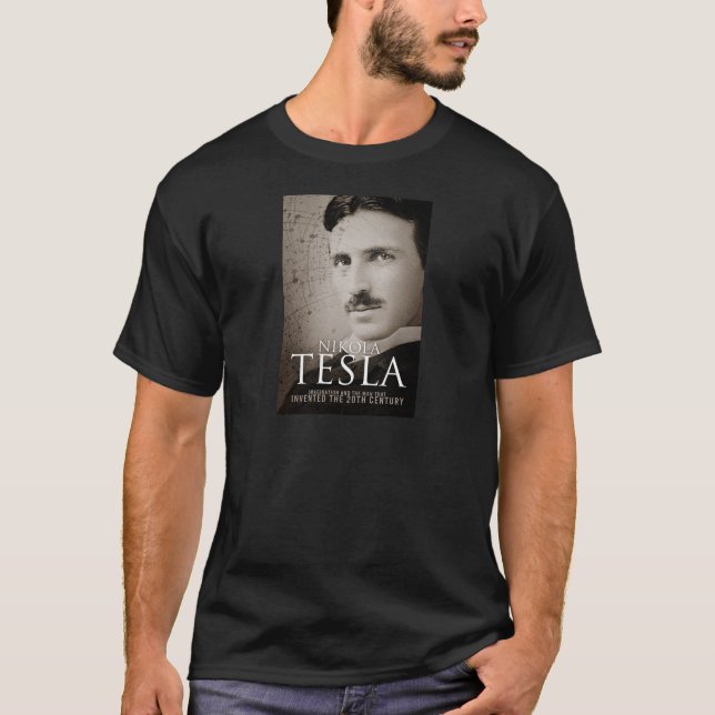 Vintage Nikola Tesla photo T-Shirt (Front)