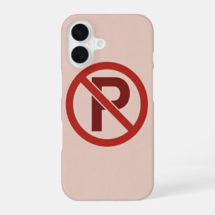 Vintage No Parking Symbol iPhone 16 Case