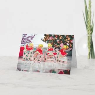 Vintage NOEL Angles Rétro Noël Carte Nouvel An