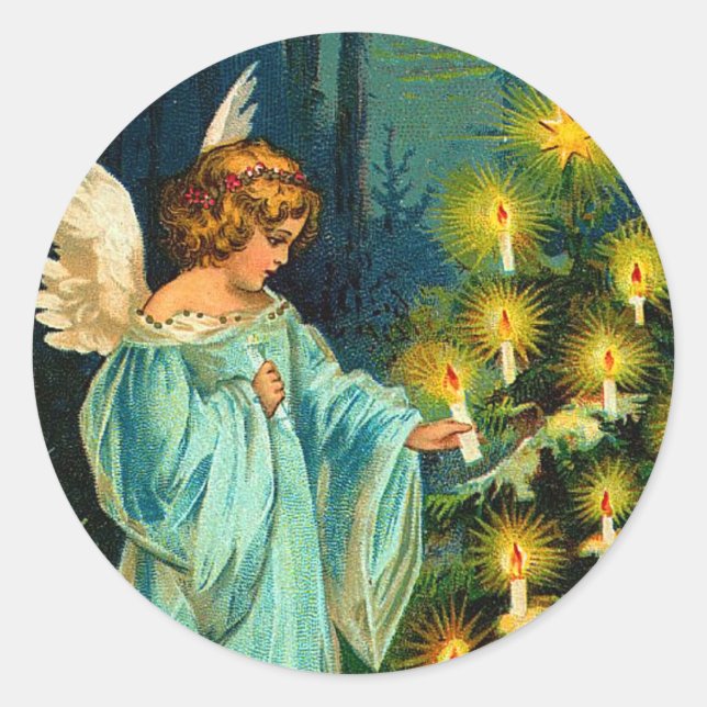 Vintage Noël autocollant (Devant)