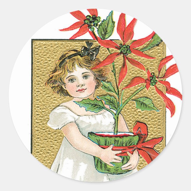 Vintage Noël autocollant (Devant)