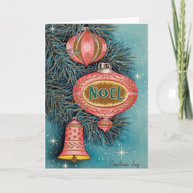 Vintage Noel Christmas Card (Front)