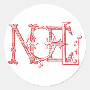 Vintage Noel Holiday Sticker