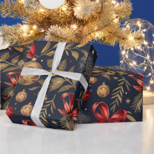 Vintage Noel Holiday  Wrapping Paper