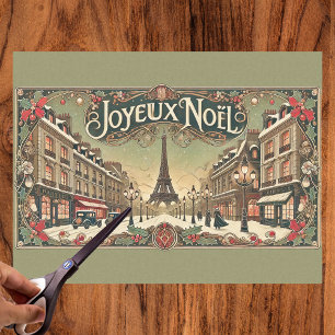 Vintage Noel in Paris  Tissue Paper