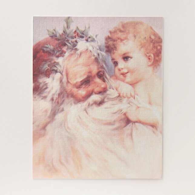 VINTAGE NOËL PÈRE NOËL JIGSAW PUZZLE (Vertical)