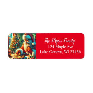 Vintage Noël Père Noël Manger Cookies