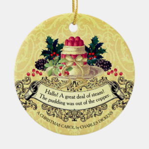 Vintage Noël pudding nourriture ornement de Noël