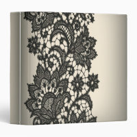 Vintage noir Dentelle beige Paris Albumn Classeur
