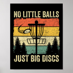 Vintage Nolittle Just Big Discs Funny Disc Golf Lo Poster