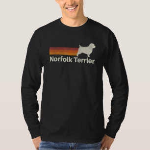 Vintage Norfolk Terrier Retro Mom Dad Dog T-Shirt