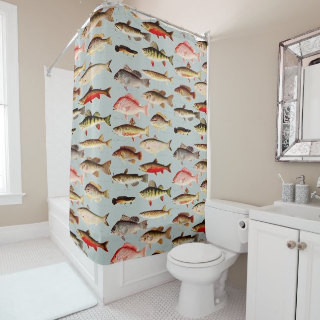 Vintage North American Fish Pattern (In Situ)