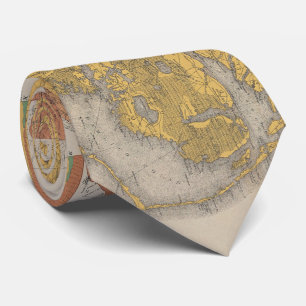 Vintage North Carolina Geological Map (1887) Tie