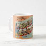 Vintage North Carolina Mug<br><div class="desc">An old colourful postcard greeting from North Carolina.</div>