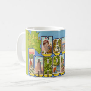 Vintage North Carolina Postcard Coffee Mug