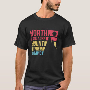Vintage North Cascades Mount Rainier Olympic Natio T-Shirt