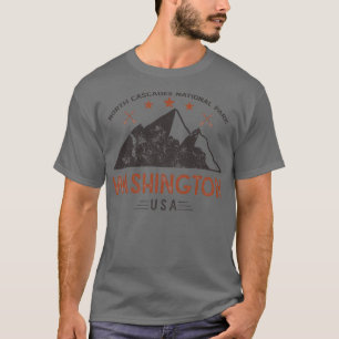 Vintage North Cascades National Park Washington 17 T-Shirt