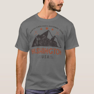 Vintage North Cascades National Park Washington 17 T-Shirt