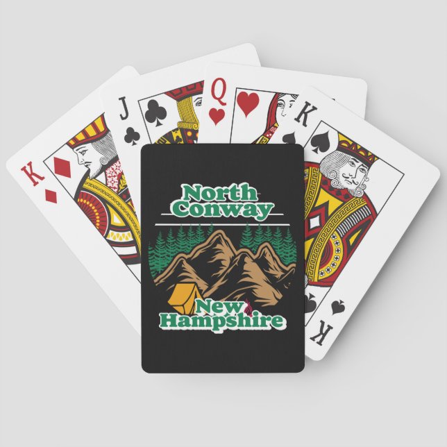 Vintage North Conway New Hampshire Playing Cards (Back)