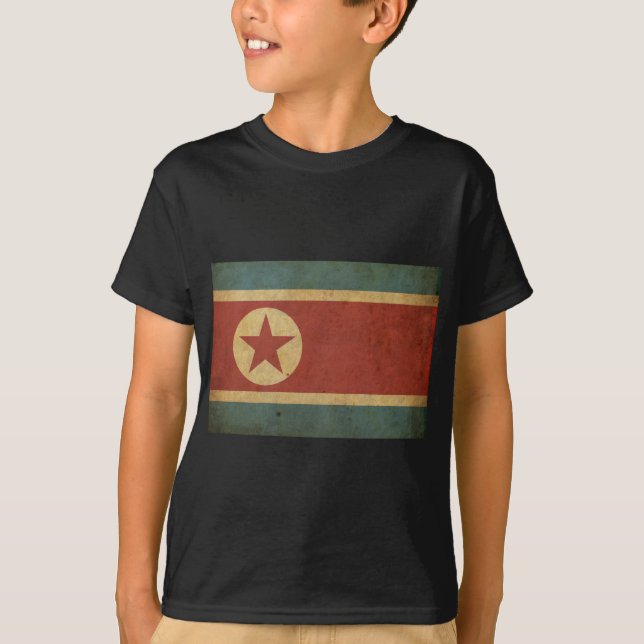 Vintage North Korea Flag T-Shirt (Front)