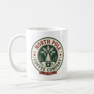 Vintage North Pole Coffee Company Winter Holiday Mug