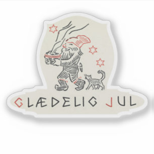 Vintage Norway Christmas Glaedelig Jul