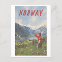 Vintage Norway Travel Poster