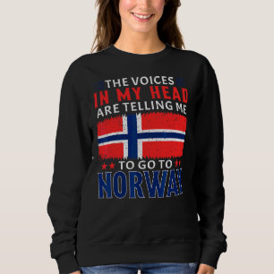 Vintage Norwegian Flag Scandinavia Pride Norway Sweatshirt