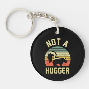 Vintage Not A Hugger Keychain