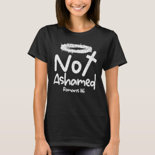 Vintage Not Ashamed Scripture Verse Christian Desi T-Shirt