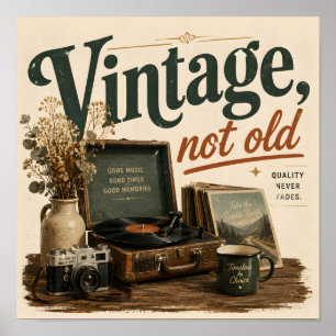 Vintage not old poster