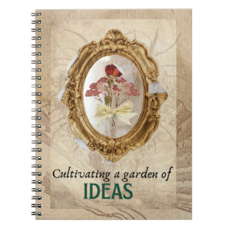 Vintage Notebook Cultivating a Garden of Ideas 1