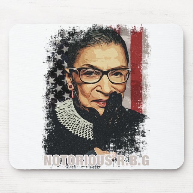 Vintage Notorious RBG Mouse Pad (Front)