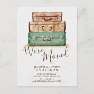 Vintage Nous avons déplacé la carte postale Faire-