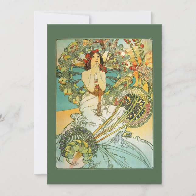Vintage Nouveau Bridal Shower Invitation (Front)