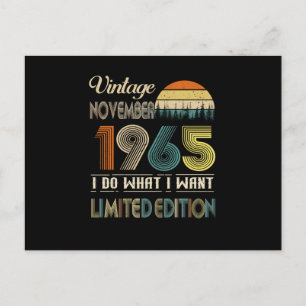 Vintage November 1965 What I Want Limited Edition Postcard