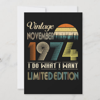 Vintage November 1974 What I Want Limited Edition Announcement