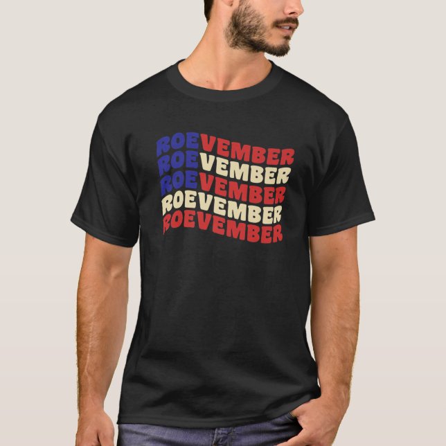 Vintage November - Retro Roevember American Flag T-Shirt (Front)