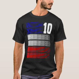 Vintage Number 10 Good For Football Fans T-Shirt