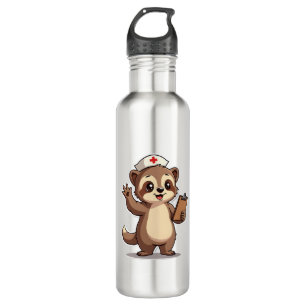 Vintage Nurse Sloth Cute Retro Medical Animal 2 710 Ml Water Bottle